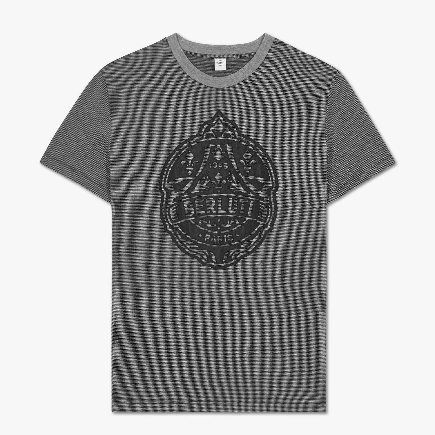 Mens Polos & Tshirts | Berluti Check T-Shirt With Embroidered 